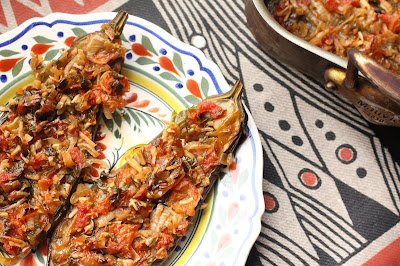 Aubergine farcie aux parfums du Levant