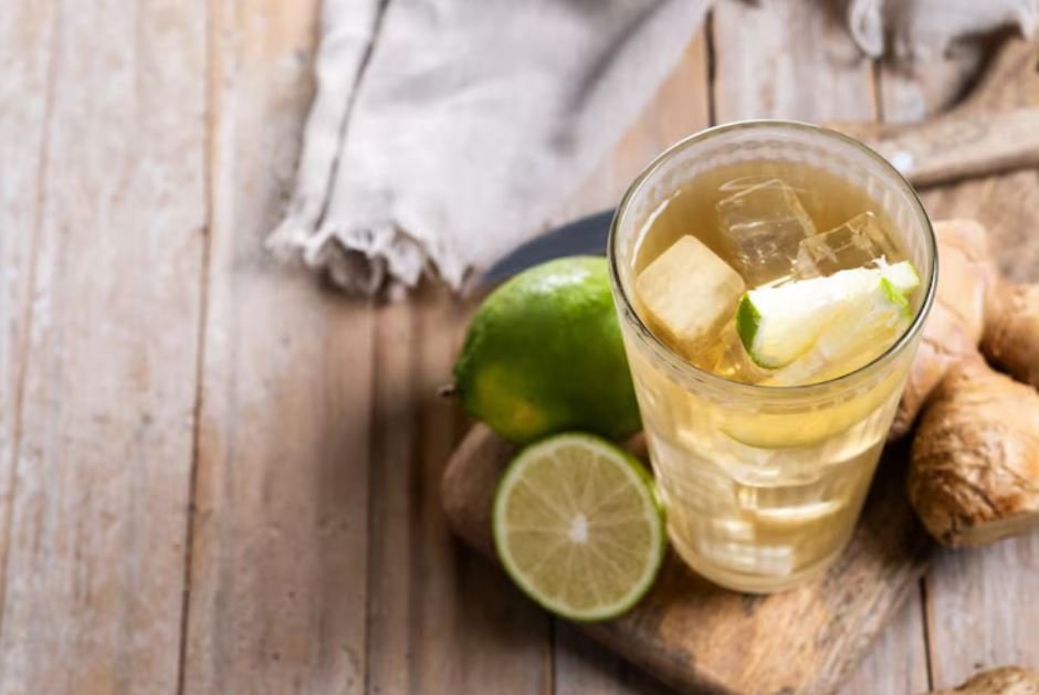 Cocktail signature au gingembre et citron vert