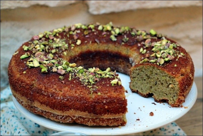 Gâteau moelleux à la pistache et fleur d’oranger Gâteau moelleux à la pistache et fleur d’oranger